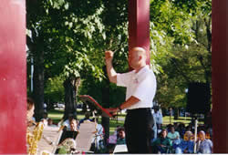 Picture of Kevin conducting